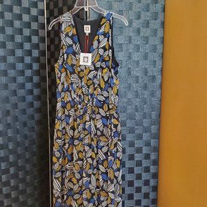 Anne Klein Printed Sheer Dress